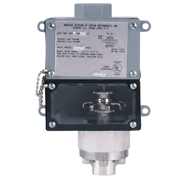 Series 1000W Weatherproof Diaphragm Operated Pressure Switches