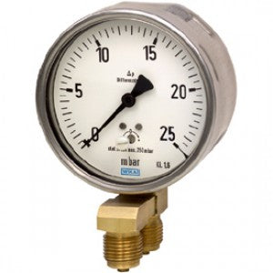 Differential Pressure Gauge (SS Bourdon Tube, Parallel Entry)