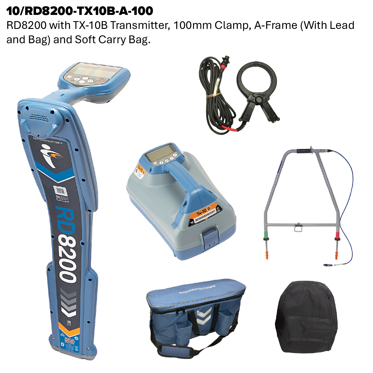 RD8200 Cable and Pipe Locator and Transmitter Kit