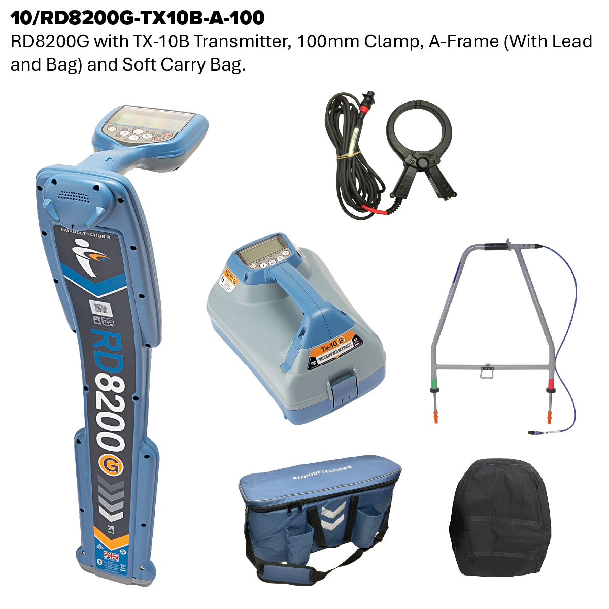 RD8200G Cable and Pipe Locator and Transmitter Kit
