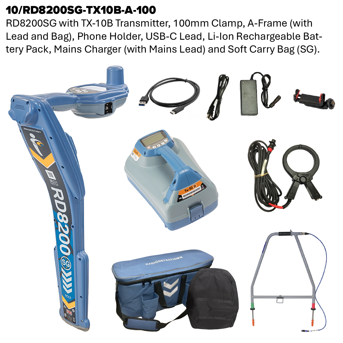 RD8200SG Cable and Pipe Locator and Transmitter Kit