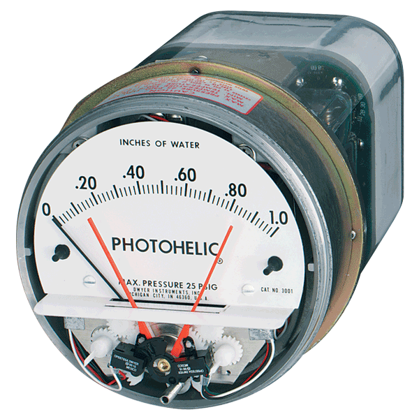 Series A3000 Photohelic® Pressure Switch/Gage