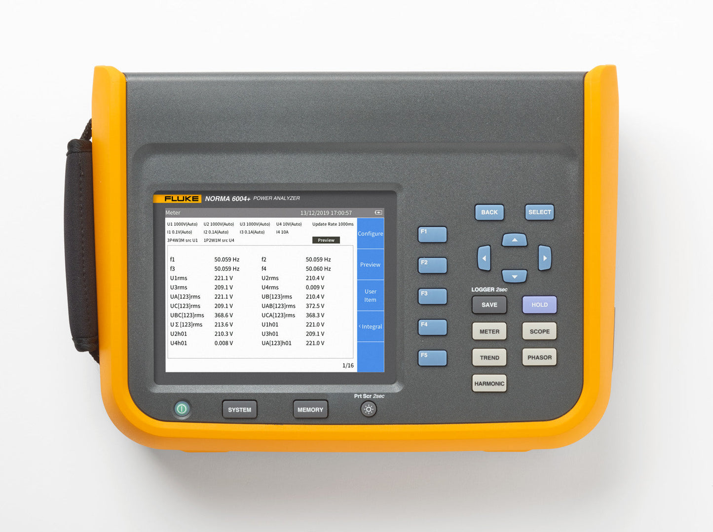 Fluke Norma 6004+ Portable Power Analyser