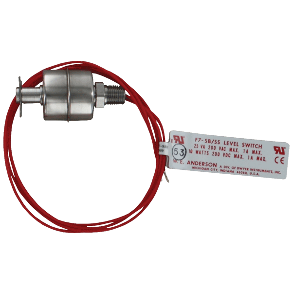Series F6 & F7 Level Switches - Vertical