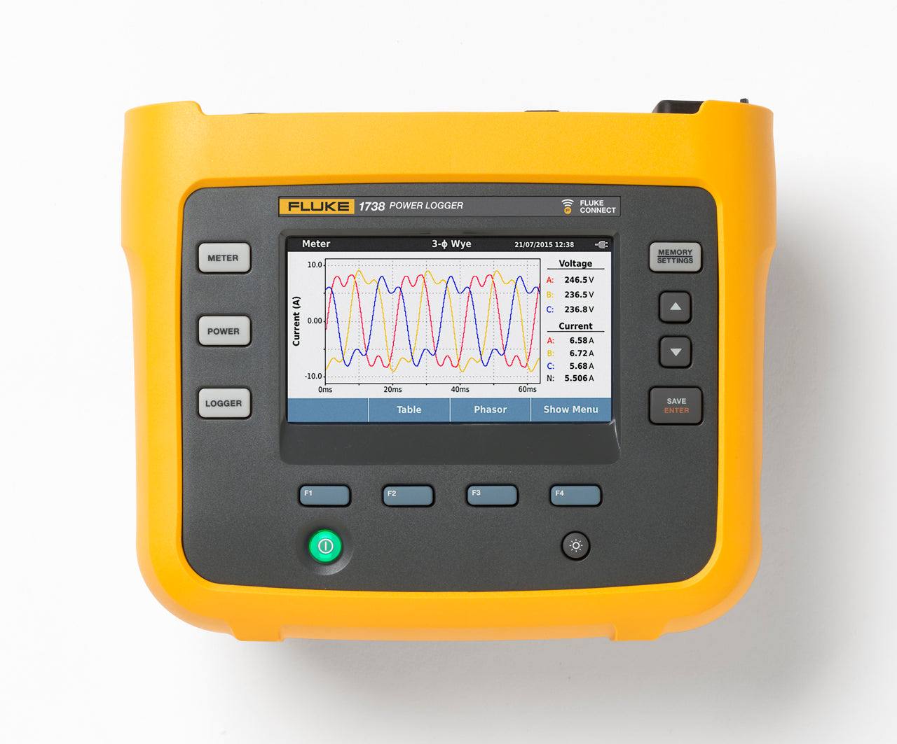 Fluke 1738 Three-Phase Power Quality Logger