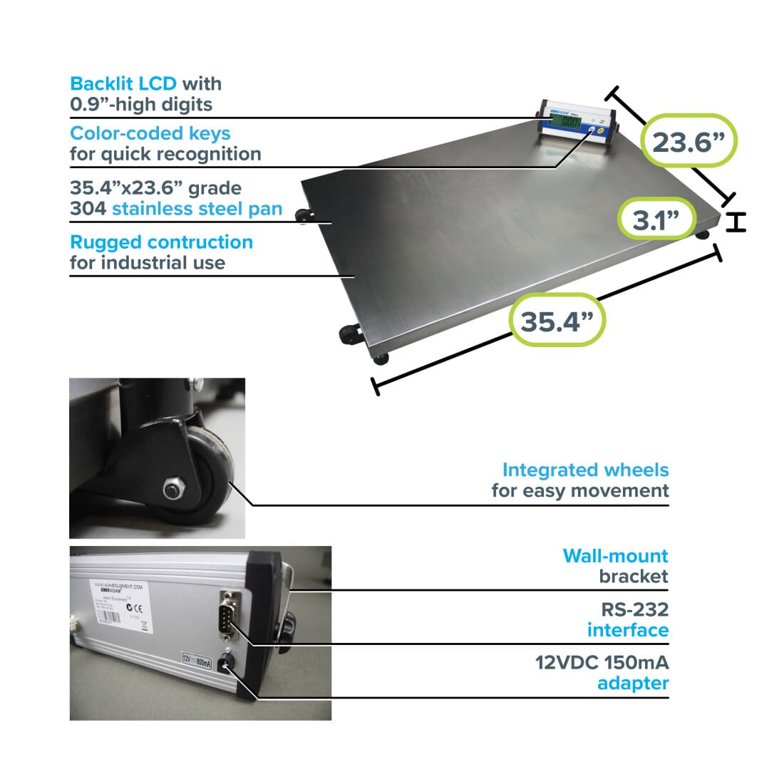 CPWplus Bench and Floor Scales