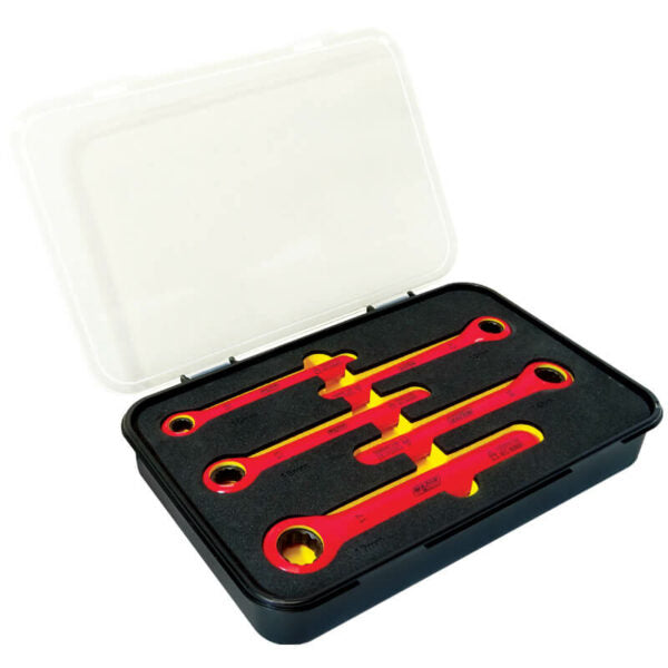 5pc Insulated Rachet Ring Spanner Set