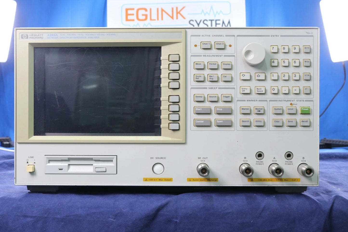 HP 4395A Impedance/ Network/ Spectrum Analyzer /has defect under 50KHz range