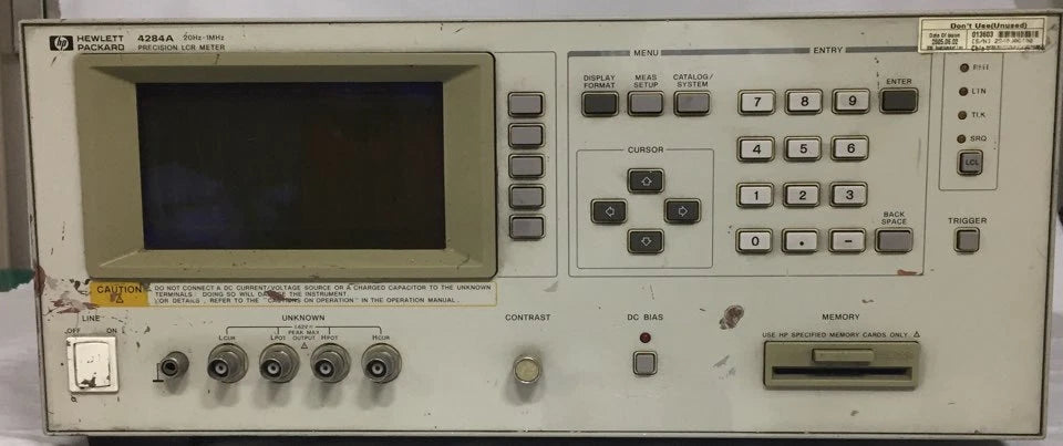HP 4284A LCR Meter opt 006(2 m/4 m cable length operation)/ 301(Scanner I/F)