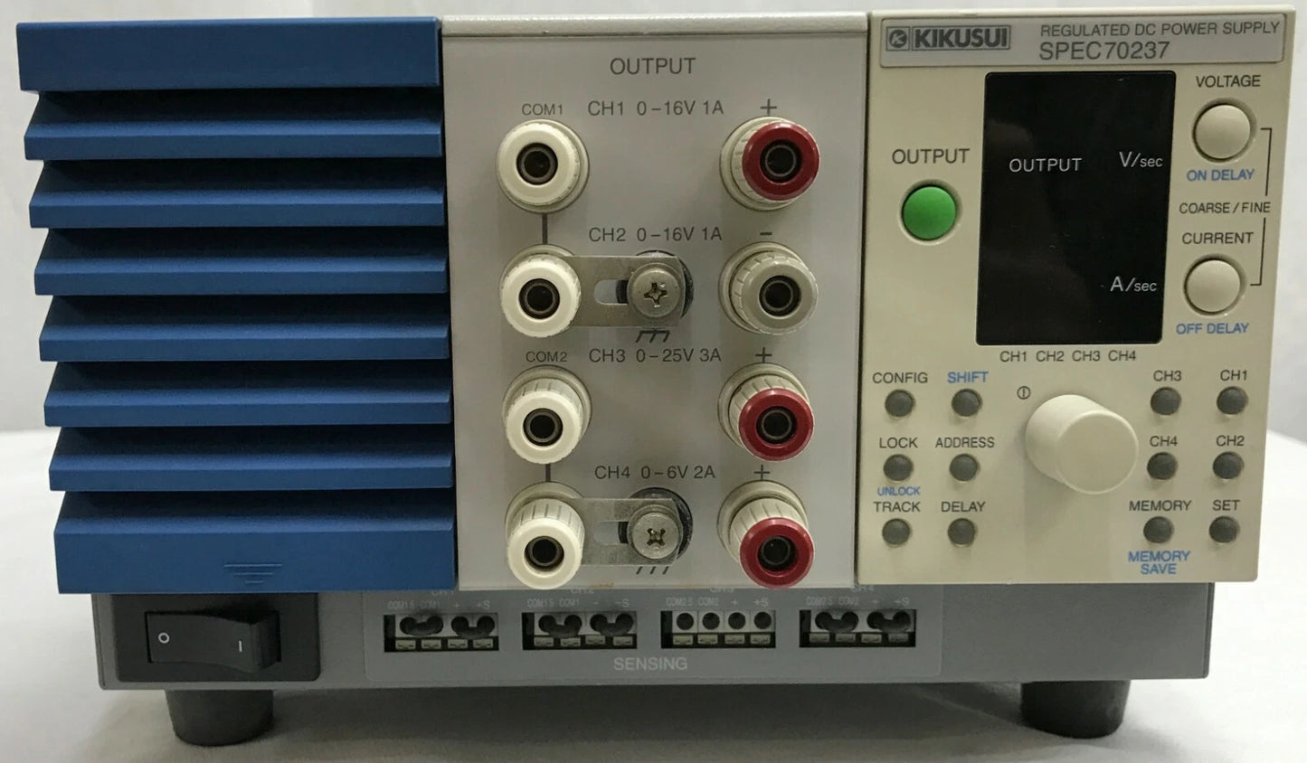 Kikusui SPEC70237 Power Supply DC 4ch(1ch/16V/1A, 2ch/-16V/1A, 3ch/25V/3A, 4ch/