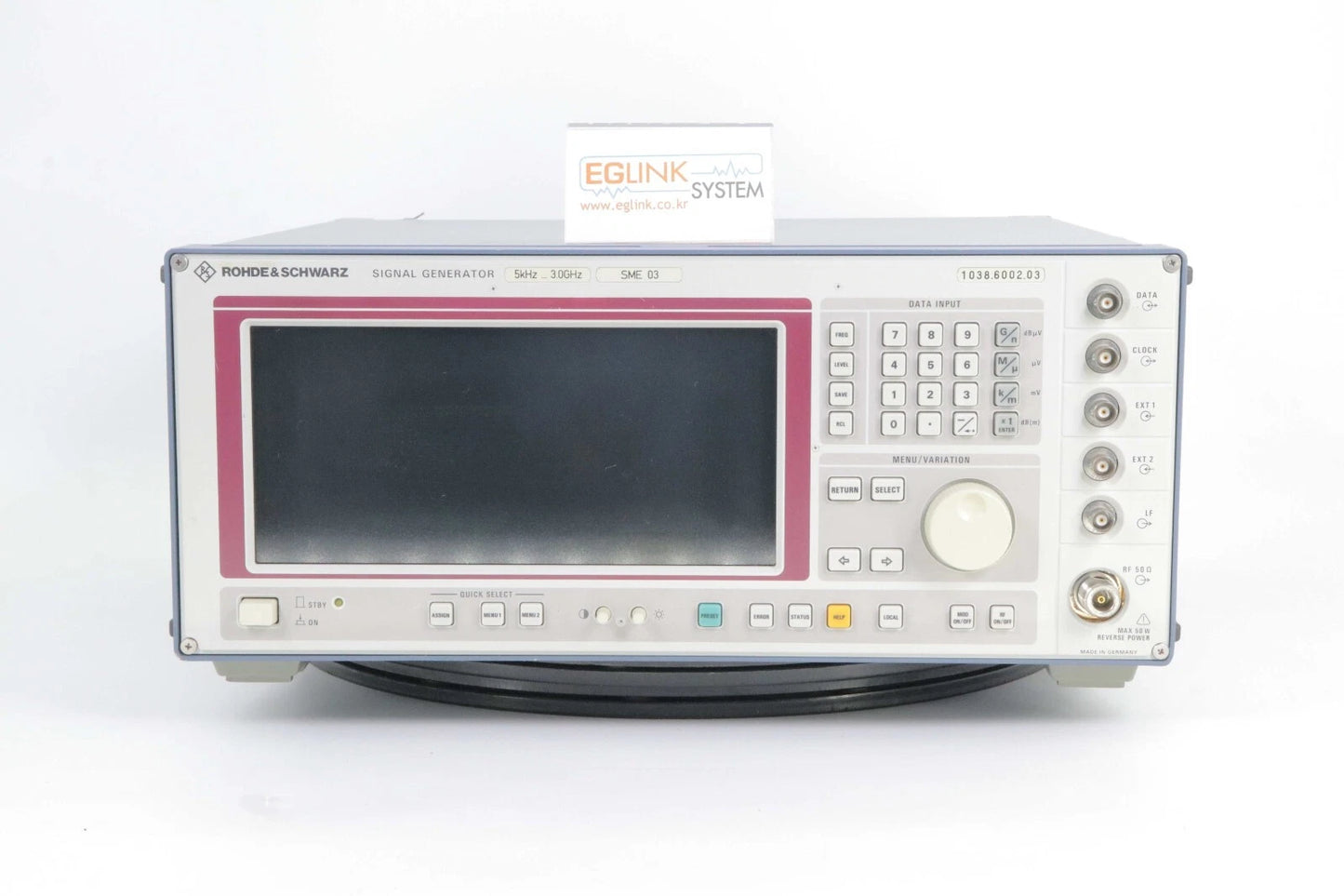 R&S SME03 Signal Generator 5KHz to 3GHz, 1038.6002.03, opt B1/ B11