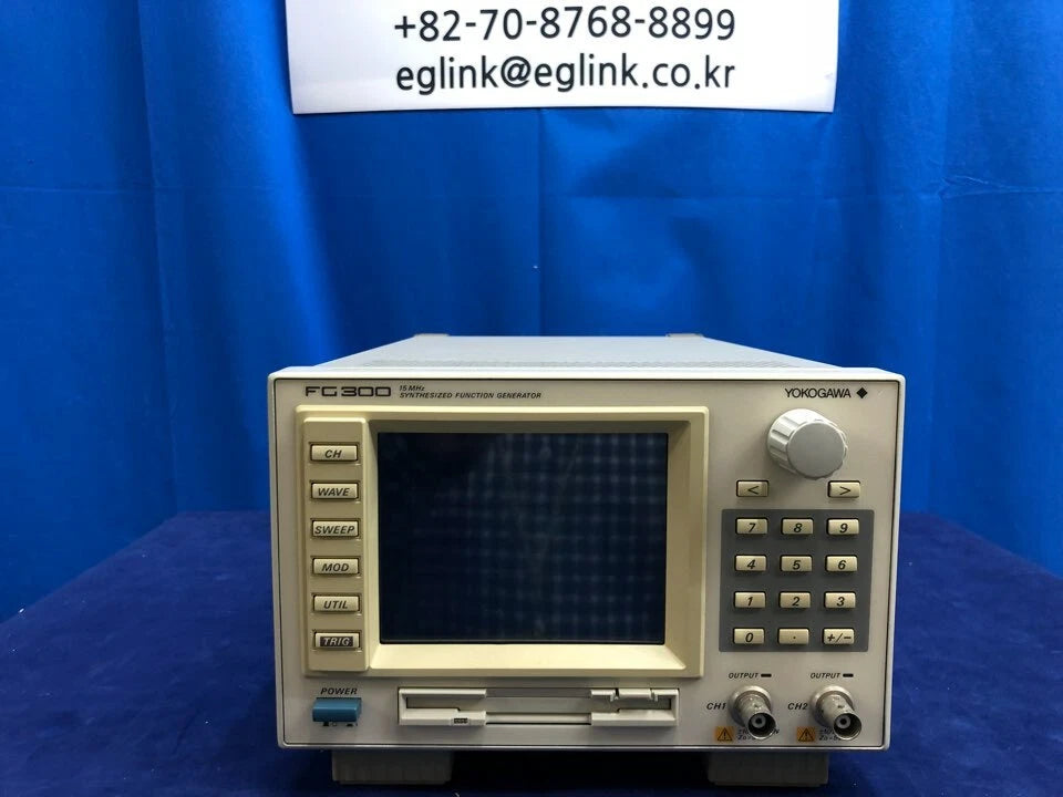 Yokogawa FG300 Function Generator -706122-M, sine 15MHz, dual CH