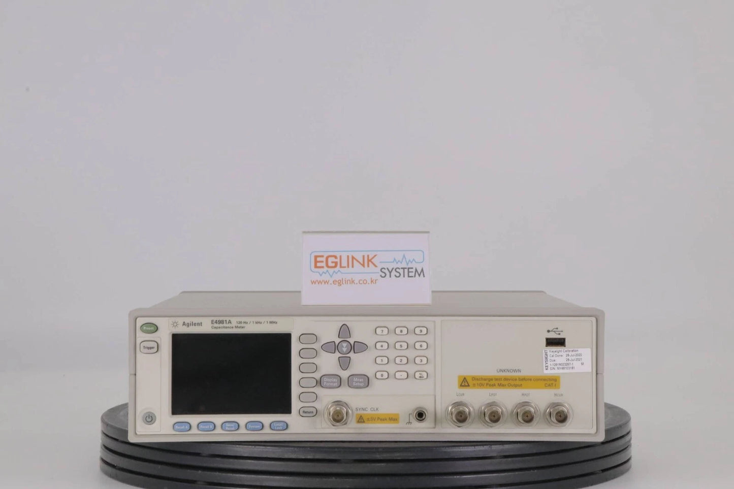 Agilent E4981A LCR Meter Capacitance Meter, opt 001(120Hz/ 1KHz/ 1MHz)/ 600