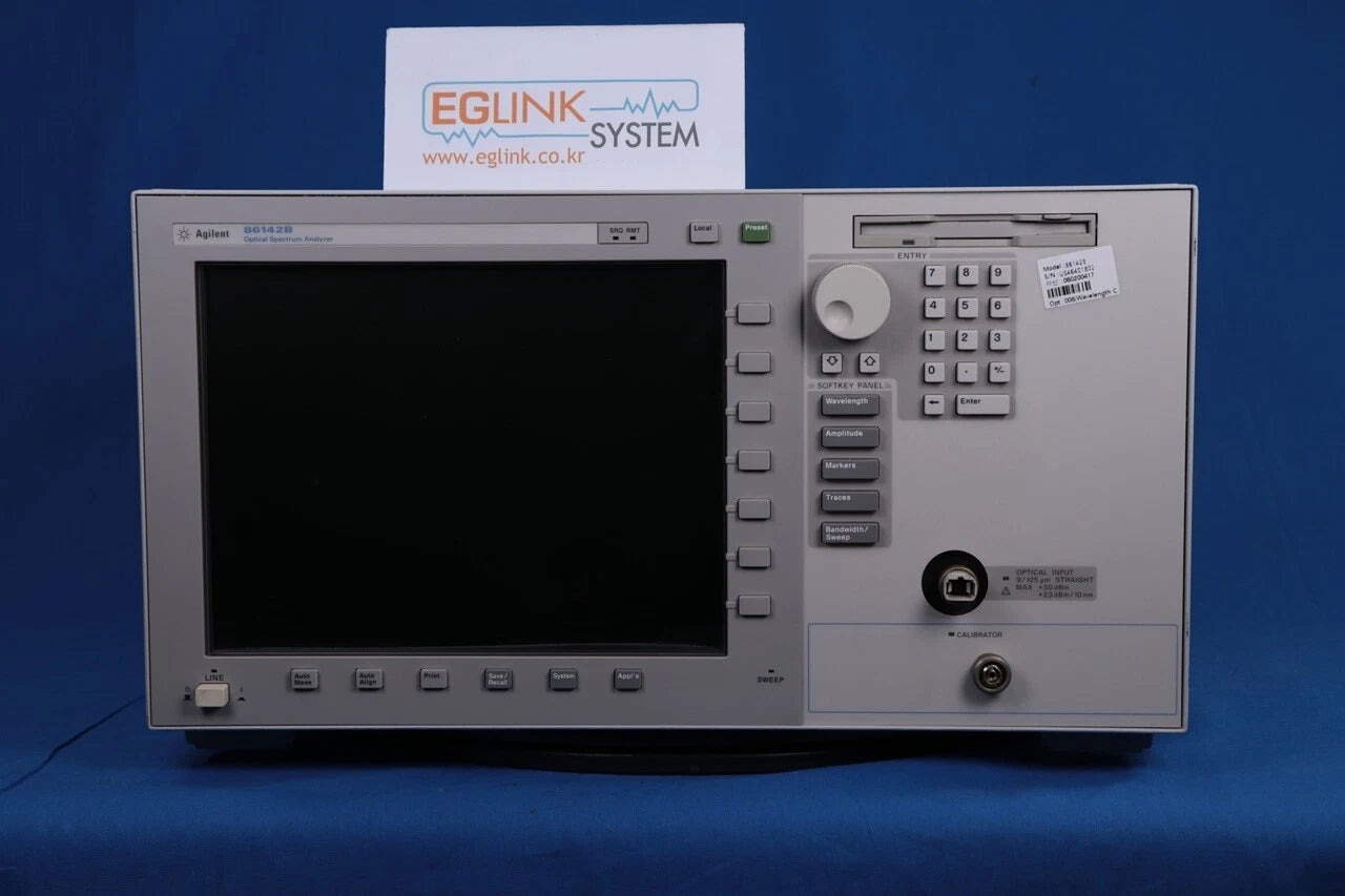 Agilent 86142B Optical Spectrum Analyzer 600 to 1700nm, opt 006(Wavelength Cal)