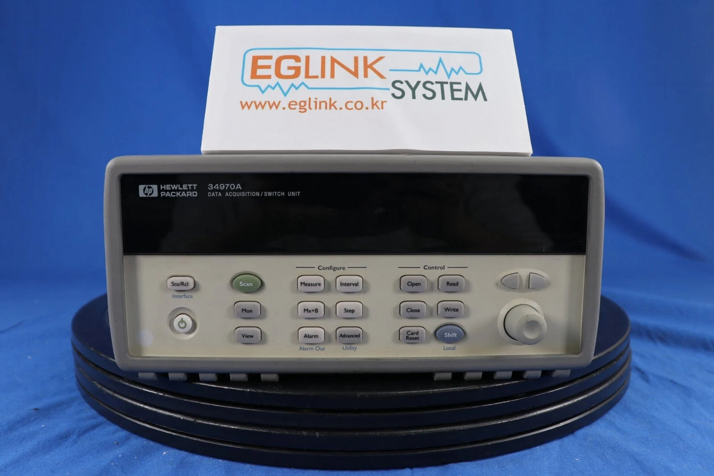 Agilent 34970A Data Acquisition System/ DMM HP label, mainframe only