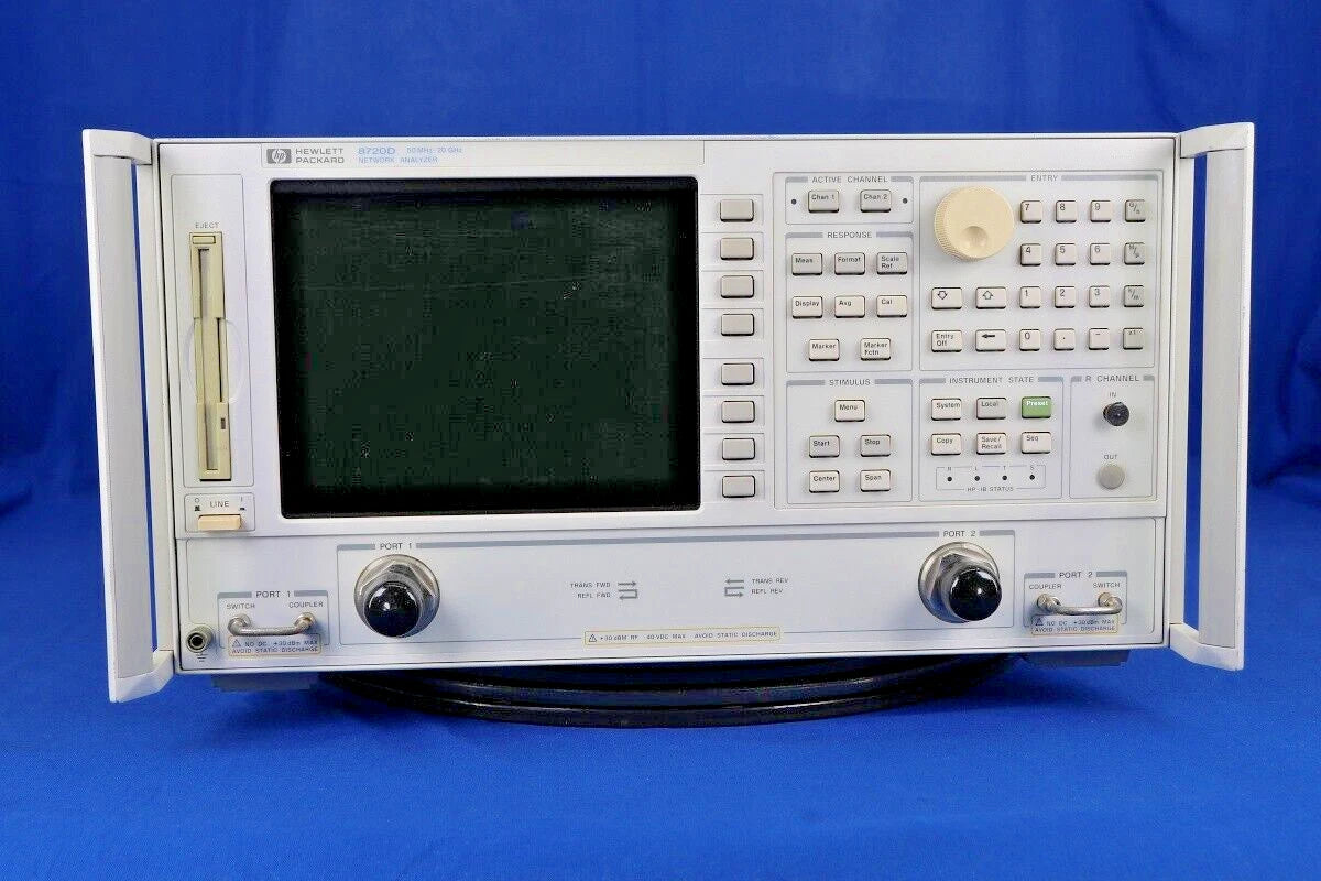 HP 8720D Network Analyzer 50MHz to 20GHz, opt 010(Time Domain Analysis)/ 085