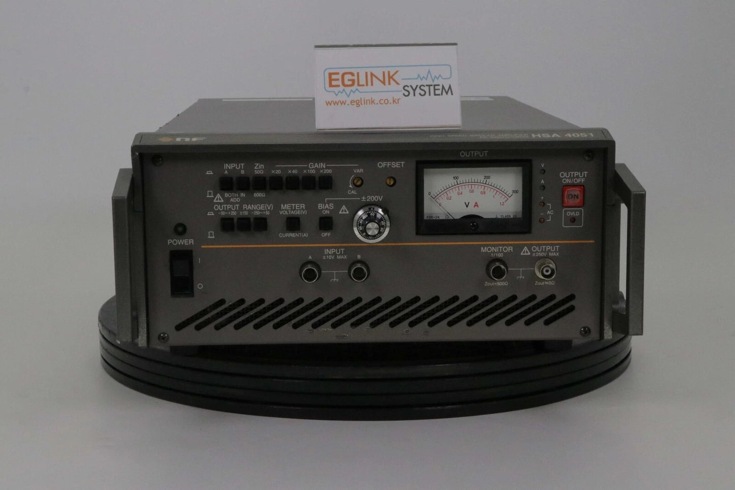 NF HSA4051 RF AMP High Speed DC to 500KHz AC Bipolar Amplifier, 300Vpp(+-150V)/