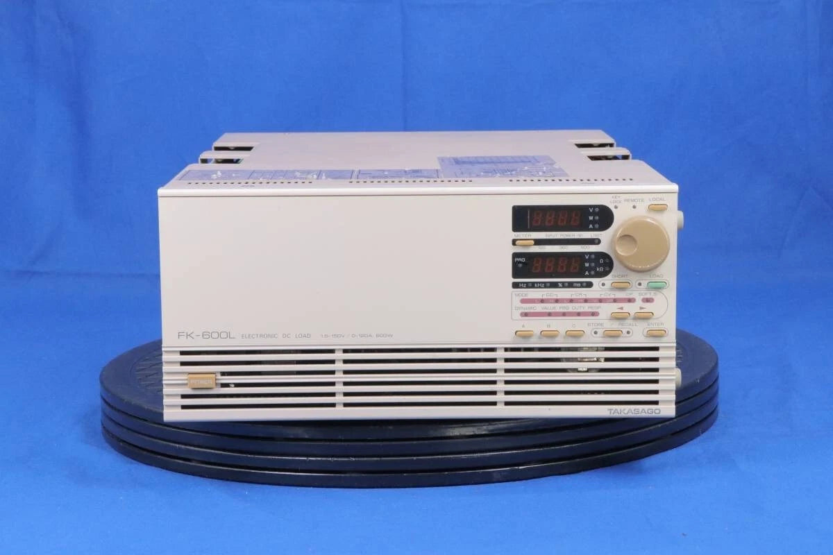 Takasago FK-600L Electronic Load 1.5~150V/ 0~120A/ 600W, CC/ CR/ CV/ CP mode