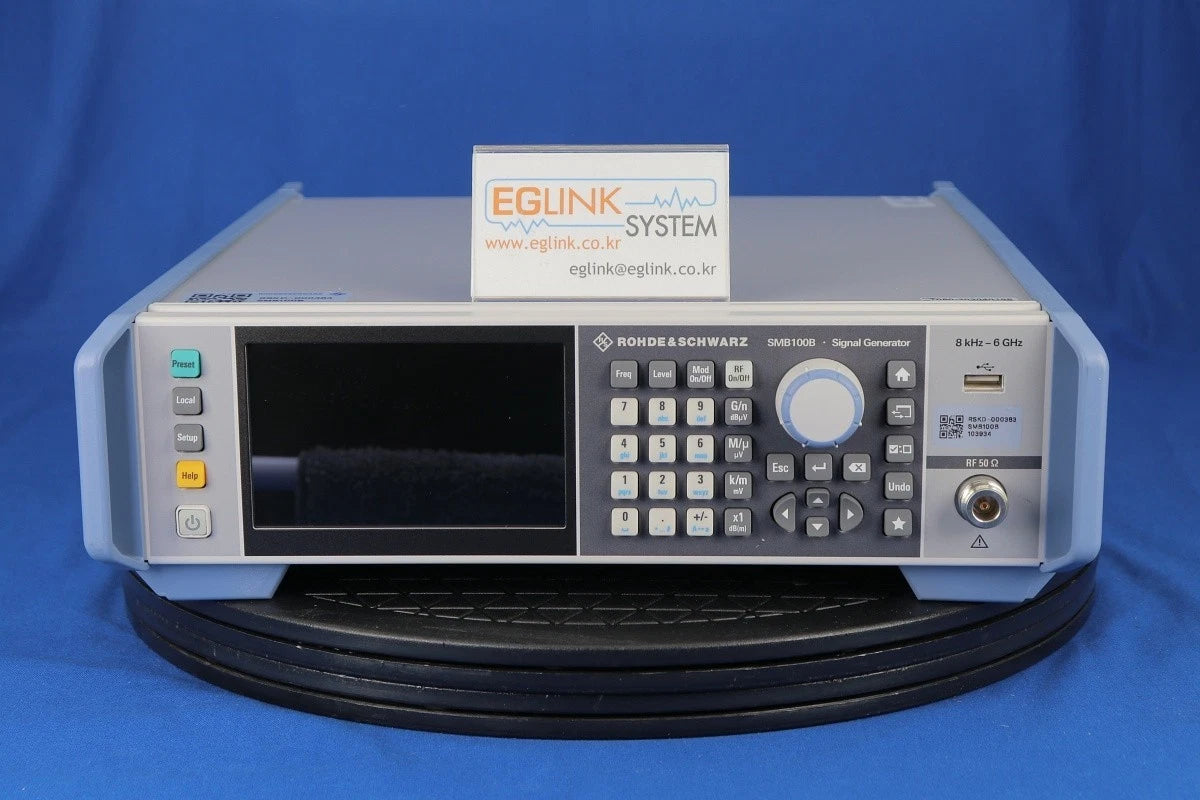 R&S SMB100B Signal Generator opt B106, 8KHz to 6GHz), R&S demo unit