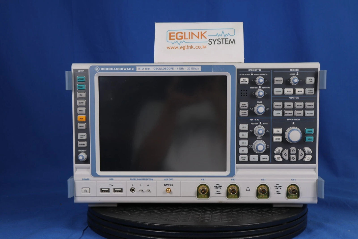 R&S RTO1044 Oscilloscope Digital 4GHz, 4 Ch, 20GS/s, 80M memory, opt K24/K12/B4