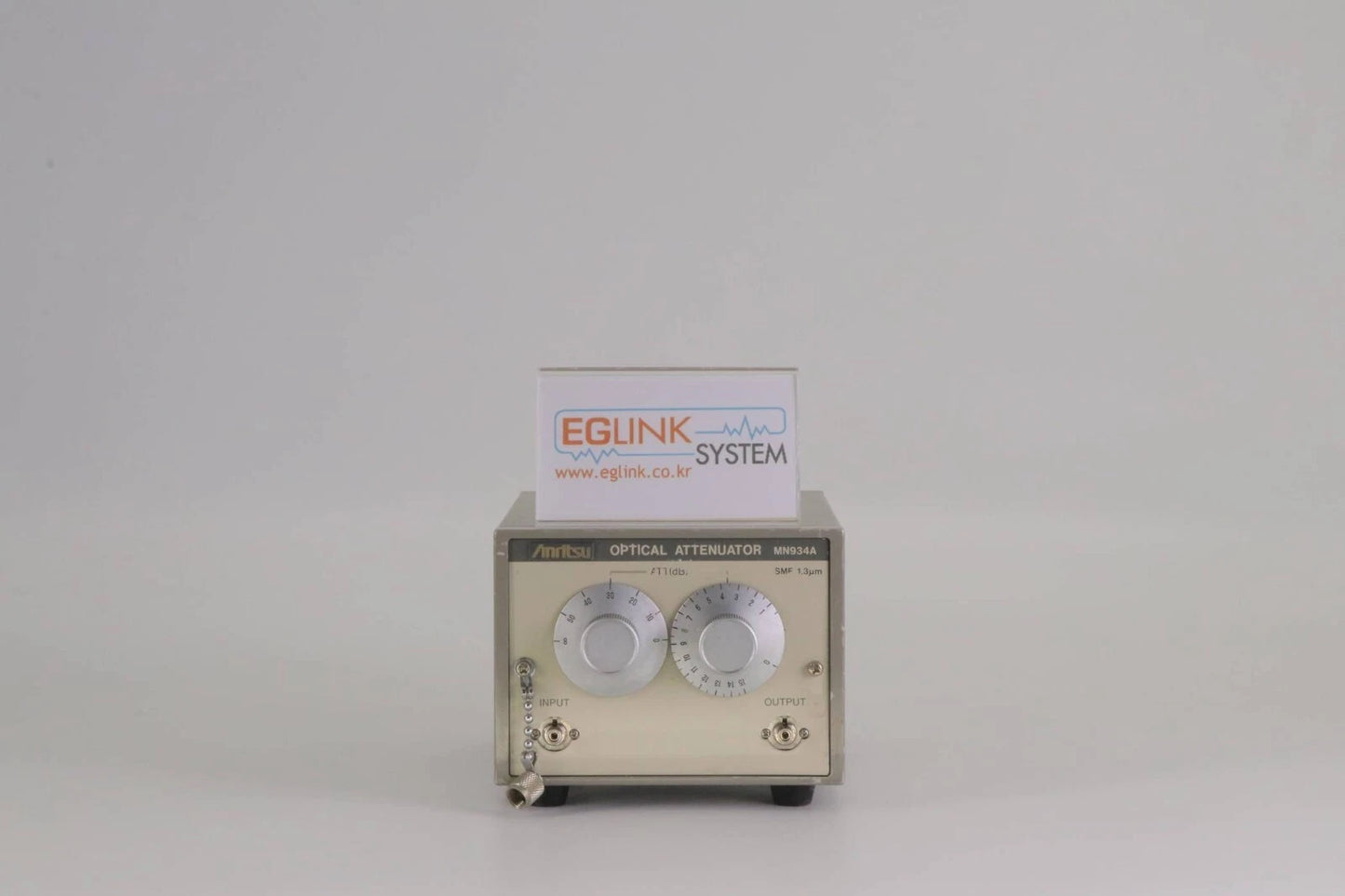 Anritsu MN934A Optical Attenuator 1.3um wavelength, max 65dB attenuation, SC con