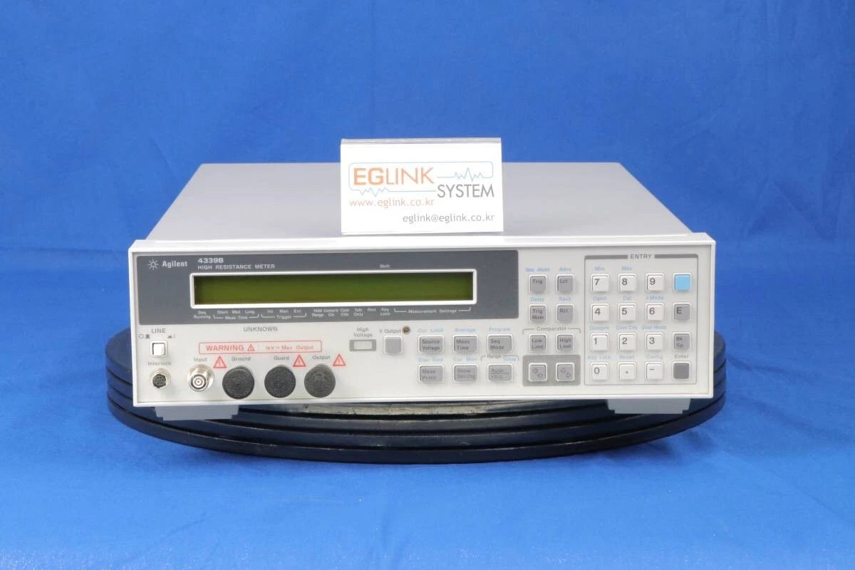 Agilent 4339B High Resistance Meter opt V10/ shunt/ 16117C(Low Noise Test Leads)