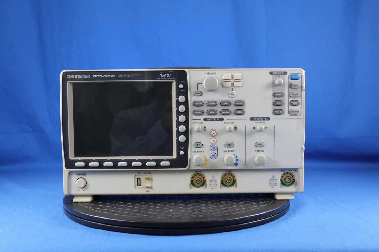 GW Instek GDS-3252 Oscilloscope Digital 2ch, 250MHz bandwidth, 2GS/s USB, 8