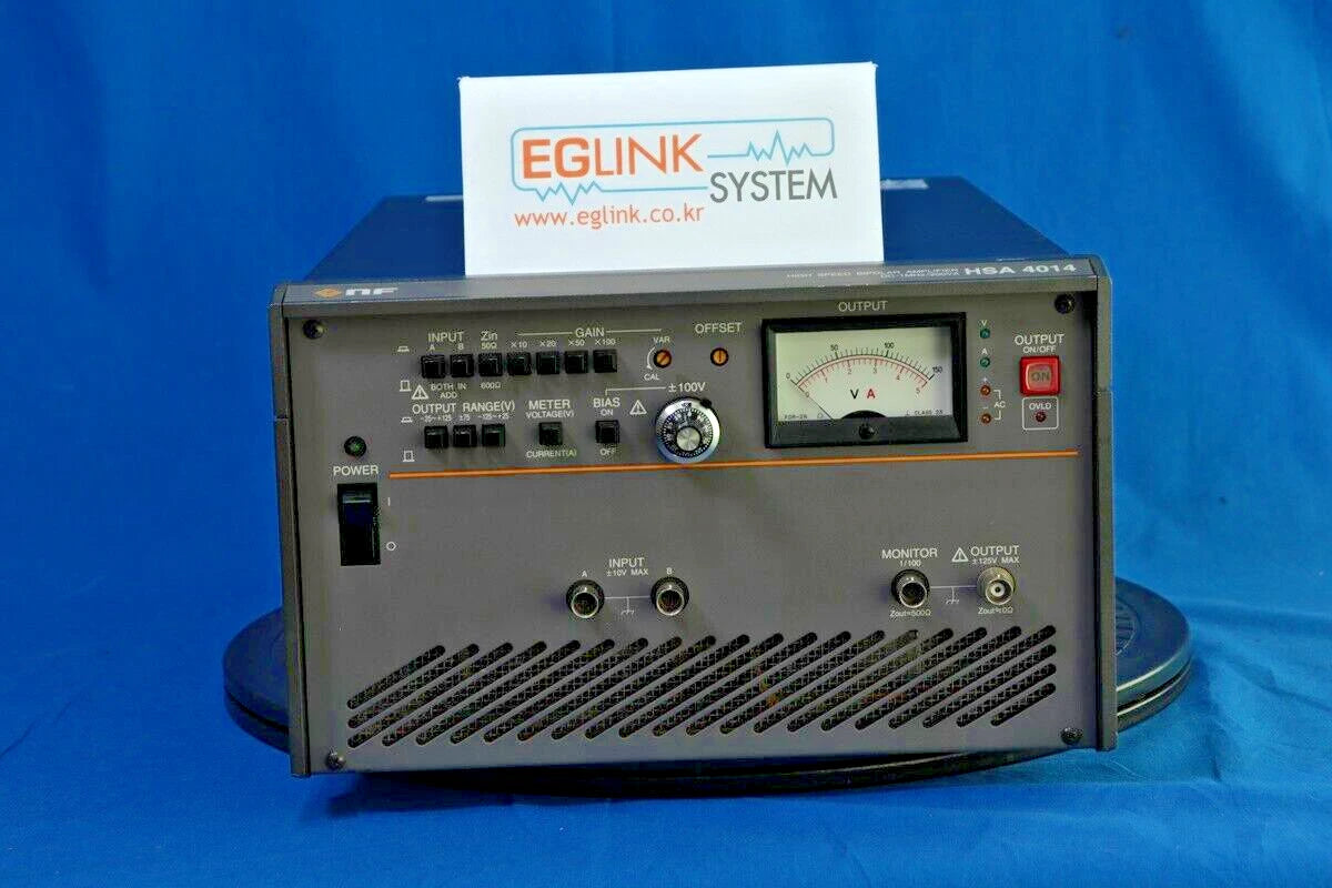 NF HSA4014 RF AMP High Speed RF ±2.0ADC to 40Hz), 40 to 500KHz AC Bipolar 150Vp