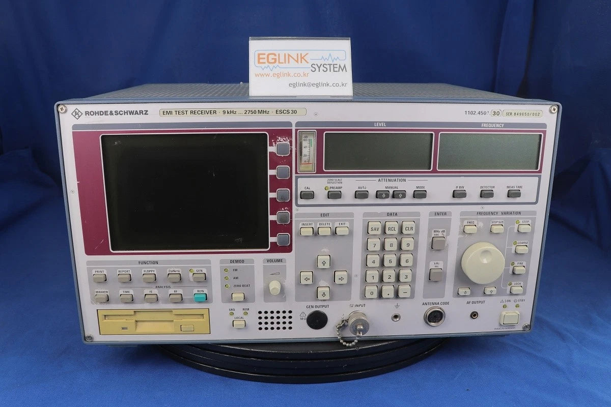 R&S ESCS30 (1141.4500.30) EMC Test Receiver EMI RECEIVER 9kHz to 2.75Ghz
