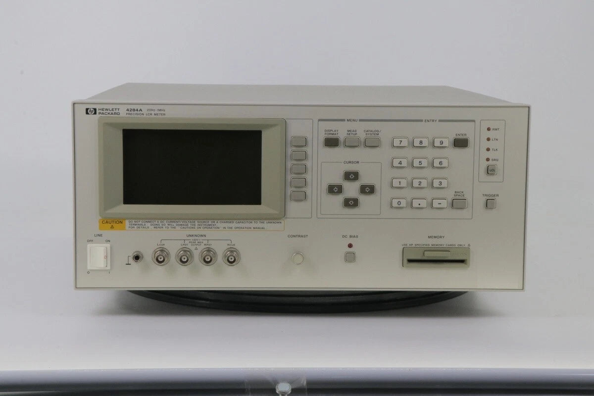 HP 4284A LCR Meter opt 001(Power amplifier/DC bias)/ 006(2 m/4 m cable length
