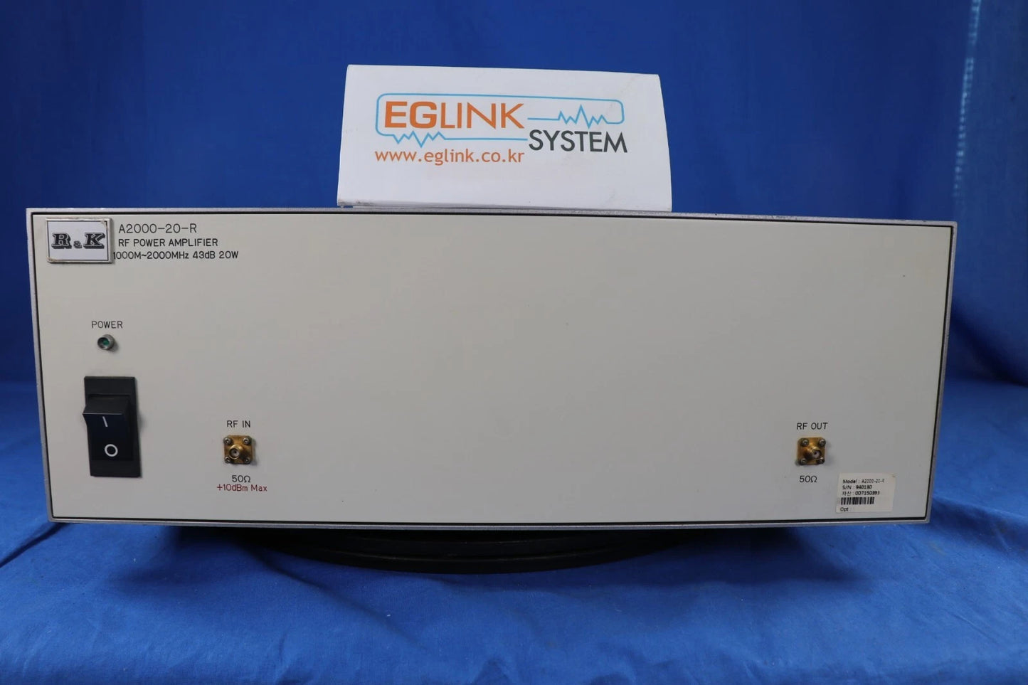 R&K A2000-20-R RF Power AMP