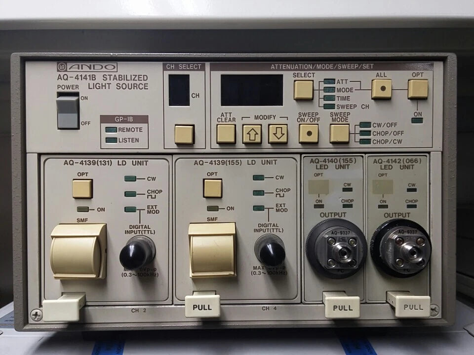 Ando AQ-4141B Optical Source AQ-4139(131) LD unit/ AQ-4139(155) LD unit/ AQ-4140