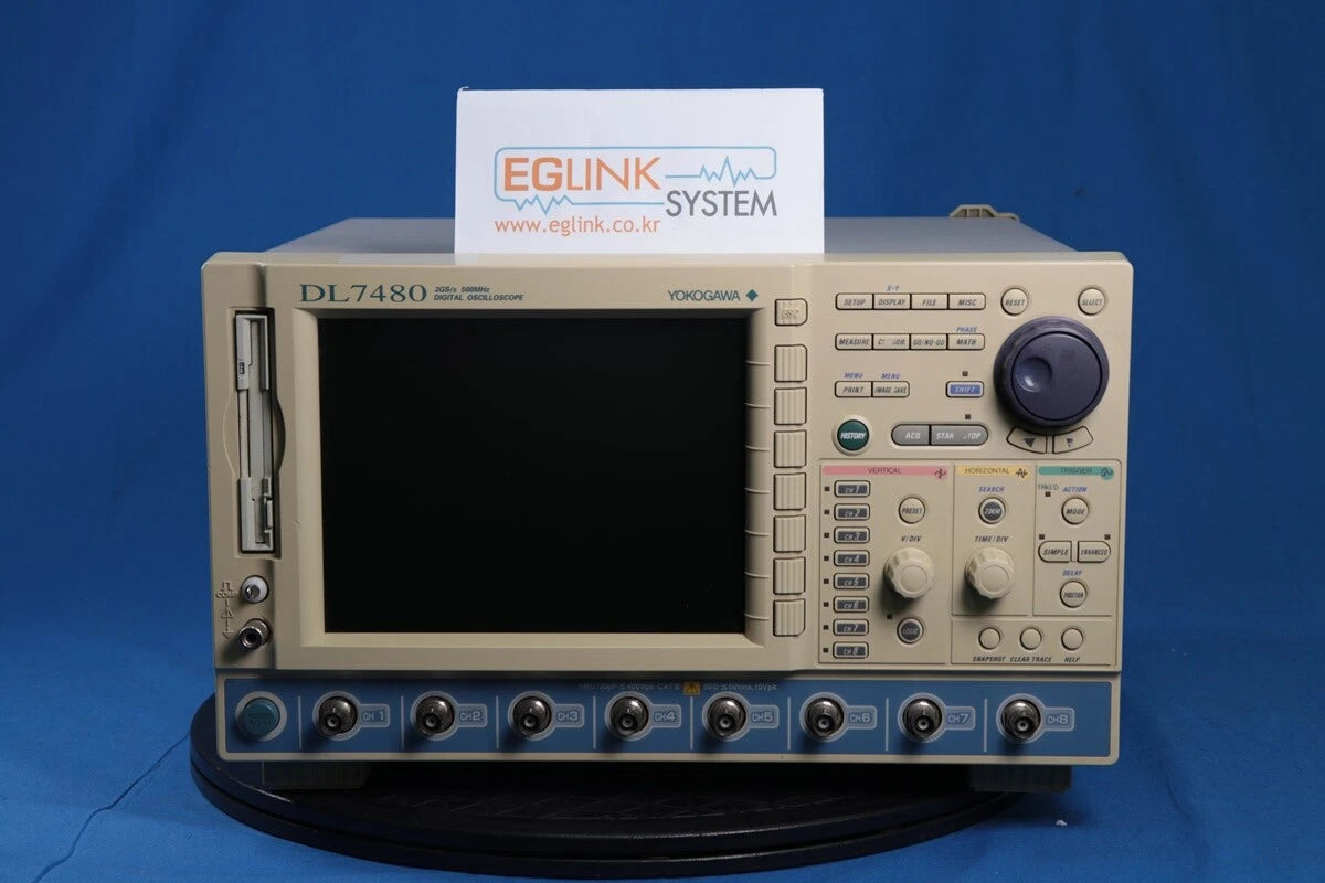 Yokogawa DL7480(701480) Oscilloscope 500MHz, 2GS/s 8CH opt -M/J1/B5/E4/P4/N4/C10