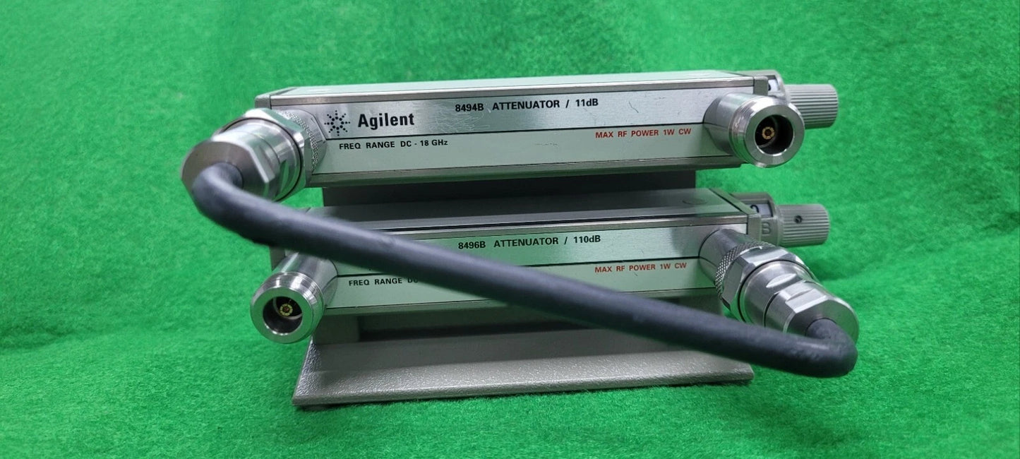 Agilent 8494B+8496B RF Attenuator Step Agilent label with assembly, opt opt001(N