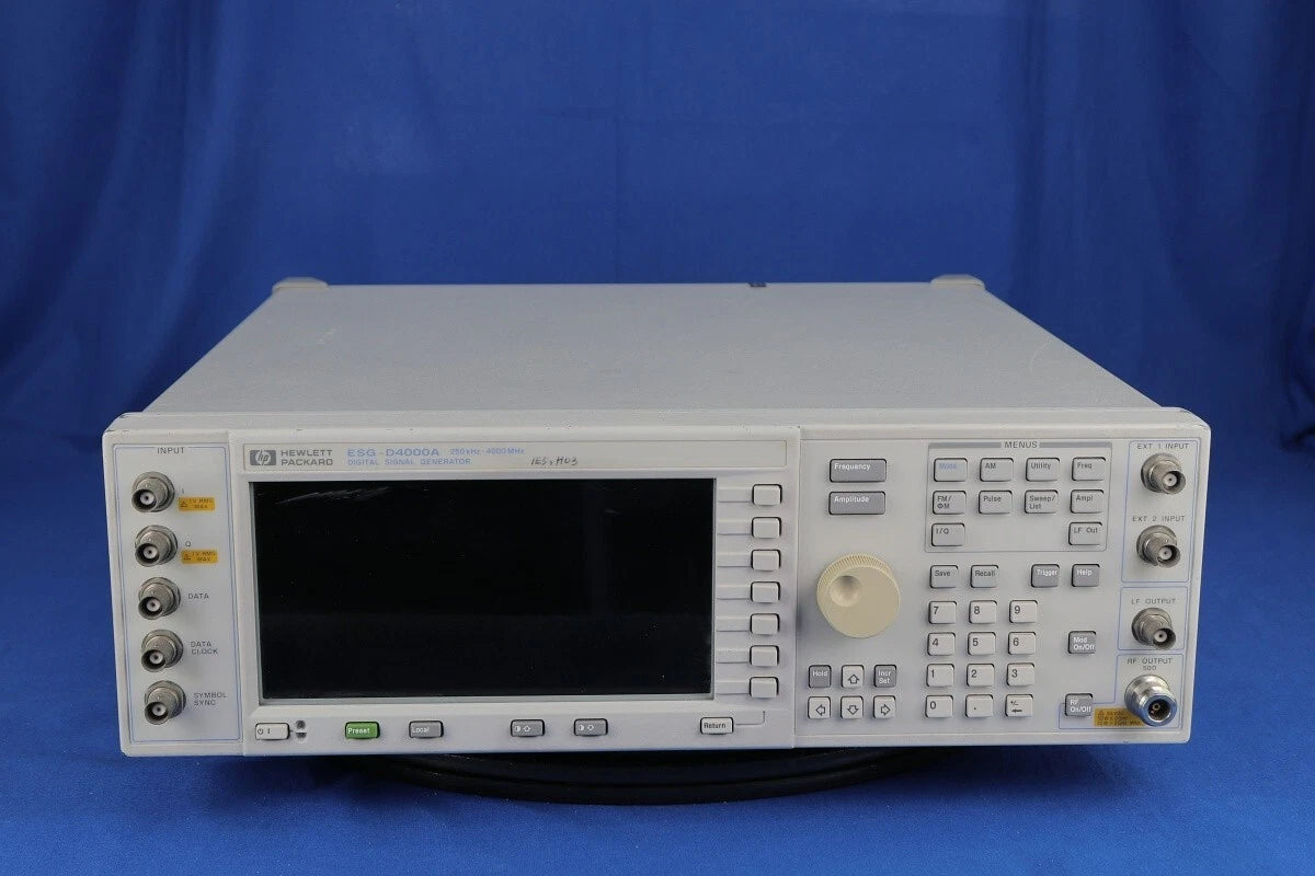 HP E4433A Signal Generator ESG HP label, 250KHz to 4GHz