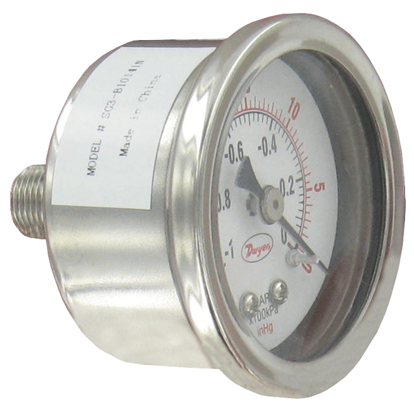 Series SG3 1.5" Industrial Pressure Gage