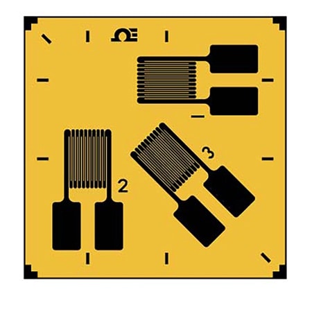 3 Element, 0°/45°/90° Rosette Strain Gauges