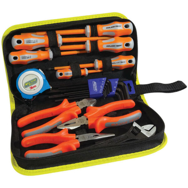 Electrician tool kit with pliers