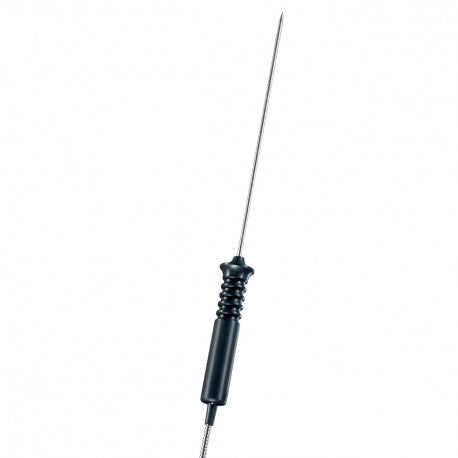 Waterproof robust immersion/penetration probe with metal protection hose