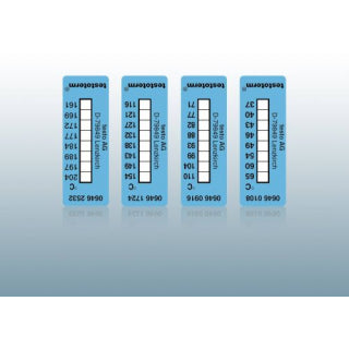 Temperature measuring strips