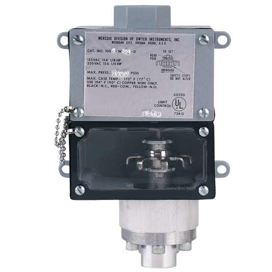 Series 1000W Weatherproof Diaphragm Operated Pressure Switches