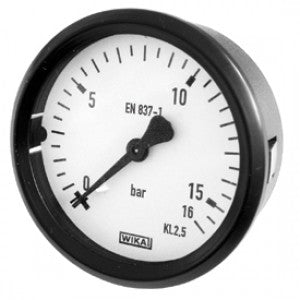 Bourdon tube pressure gaugeBack mount, panel mounting series with spring (Price & availability on application)
