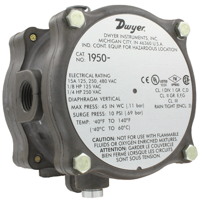 Series 1950 Explosion-proof Differential Pressure Switch