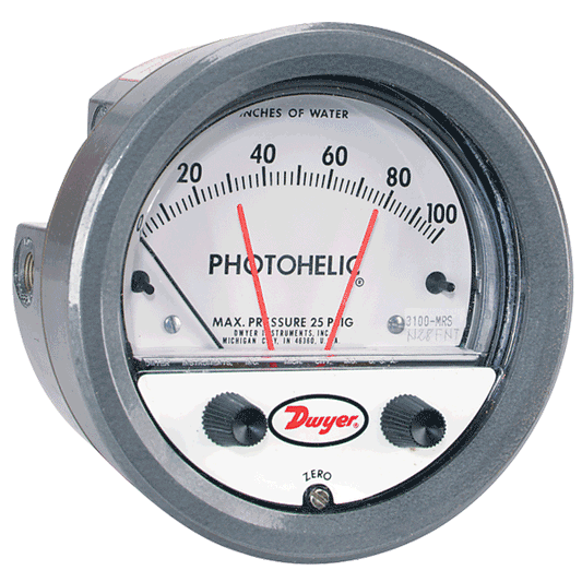 Series 3000MR/3000MRS Photohelic® Switch/Gage