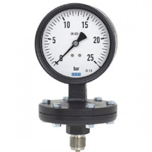 Bourdon tube pressure gauge,stainless steel series, without/with liquid (Price & availability on application)