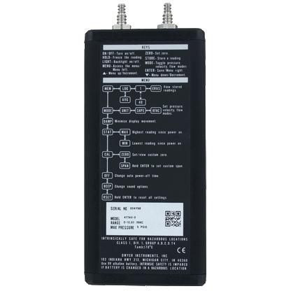 Series 477AV Handheld Digital Manometer