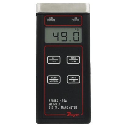 Series 490A Wet/Wet Handheld Digital Manometer