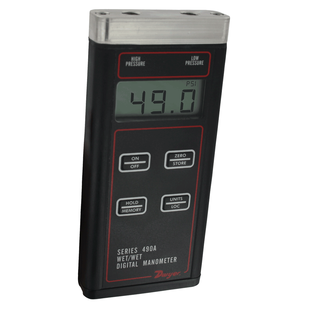 Series 490A Wet/Wet Handheld Digital Manometer