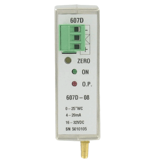 Series 607D DIN Rail Mount Differential Pressure Transmitter