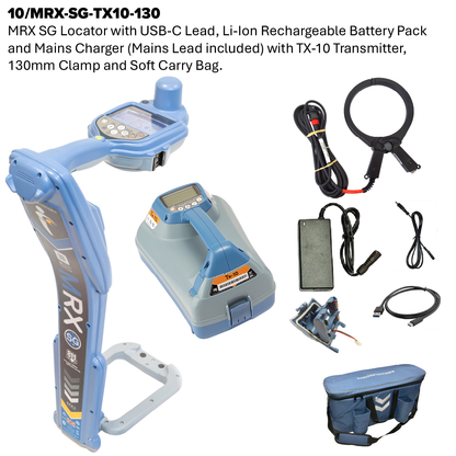 MRX SG Radio Frequency Marker, Survey Grade Cable and Pipe Locator and Transmitter Kit